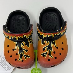 Crocs Classic Clogs Retro Hot Rod Flames Children Youth C4 C5 C6 C7 C8 C9 NEW