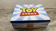 Disney Pixar Toy Story Woody Western Boots Brown US 12 Faux Leather Zip Star New