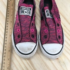 Converse Shoes Junior 13 One Star Sneakers Pink Lace Up Casual Round Toe 46619FT