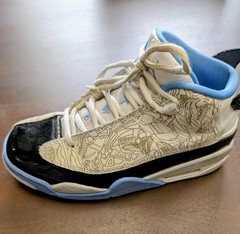 Jordan Dub Zero GS Legend Blue White Laser Black DV1360-114 Size 5Y Women 6.5