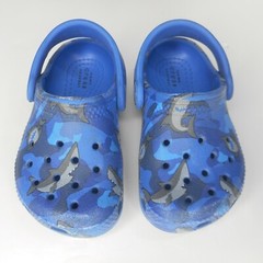Crocs Unisex Size C 5 Blue Camo Clogs Sandals Toddler Kids Shoes
