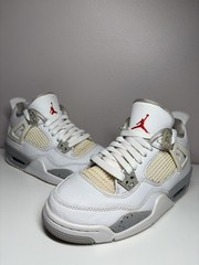 Nike Air Jordan 4 Retro GS White Oreo Gray Shoes Sneakers Size 4Y/5.5 Women’s