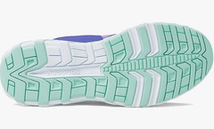 Saucony Wind 2.0 Running Shoe, Purple/Turquoise 11 Wide US Unisex Big Kid