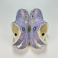 Crocs Classic Geometric Clog Lilac Comfortable Slip On Shoe 209693 Youth Size 12