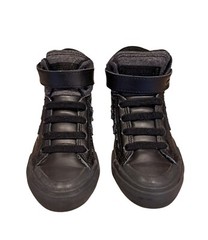 Converse Pro Blaze Strap Youth Trainers Hi Top Black Leather Sneakers Sz 11 Kids