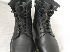 DR MARTENS LEATHER LACE UP BOOTS BLACK DOC MARTENS 1460 J BOY GIRL YOUTH SIZE 3