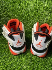 Air Jordan 6 Rings Team Orange White Black Sz 5.5y DV1345-108 Brand New No Box
