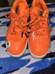 Nike Air Force 1 Low “Just Do It” Orange – Size 4.5Y