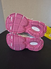 GT AVIA 5000 Pink/white Breathable ELASTIC laces Easy On/off Kid Sz 8