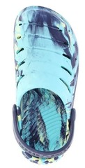 Rugged Shark Clogs Toddler Size 10 Blue/ Green Tie Dye