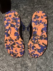 Kid’s Adidas Postmove Mid K Sneaker Size 5 ID7071 Black Blue Orange