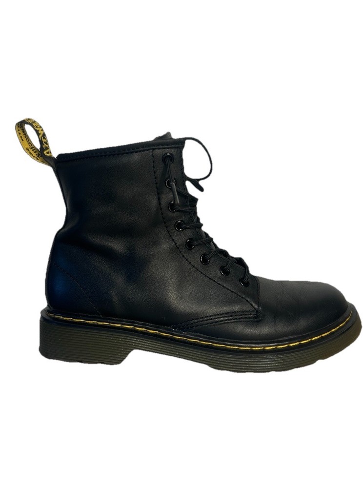 Dr. Martens 1460 J Youth Black Leather Boot US 3 UK 2 EU 34 EUC JY004