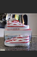 Vans Old Skool – Where’s Waldo -Pinstripe Red & White -Kid Shoes Size 11.5 – NWT
