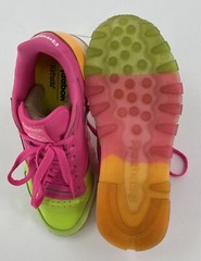 Reebok Junior Classic Leather Dessert Pack Shoe Size 7 BS7244 Pink Green Orange