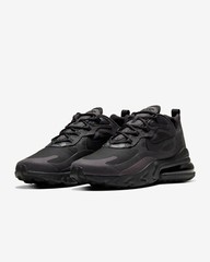 Nike Air Max 270 React GS Triple Black Youth/Women’s Size 6Y = Women’s 7.5 NEW