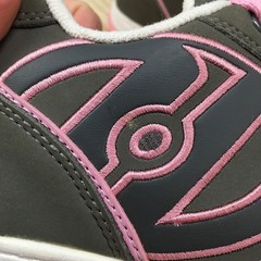 Heelys Propel 2.0 Shoes Youth 4 Skate Sneakers Single Wheel Faux Leather Gray