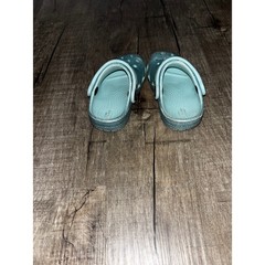 Crocs Kids Classic Glitter Clog Light Blue Sparkle Shoes Size C6