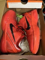Nike Kobe VI (GS) Reverse Grinch Bright Crimson/Black Kids 4Y FV9676-600