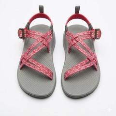 Chacos Kids Sandal Sz 2 Strappy Outdoor Pink White