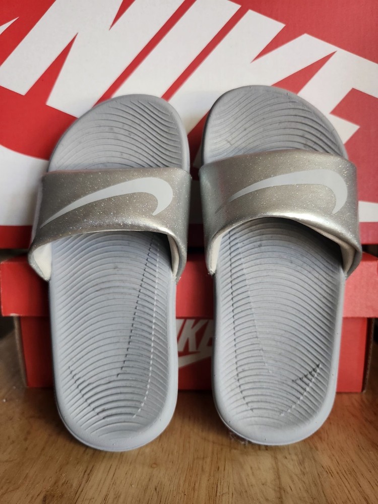 Nike Kawa Slide GS PS ‚Wolf Grey‘ 819352-007 Size 11c
