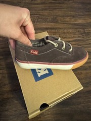 Keds On Deck Espresso Memory Foam Lace Kids Shoes Sz: 11M