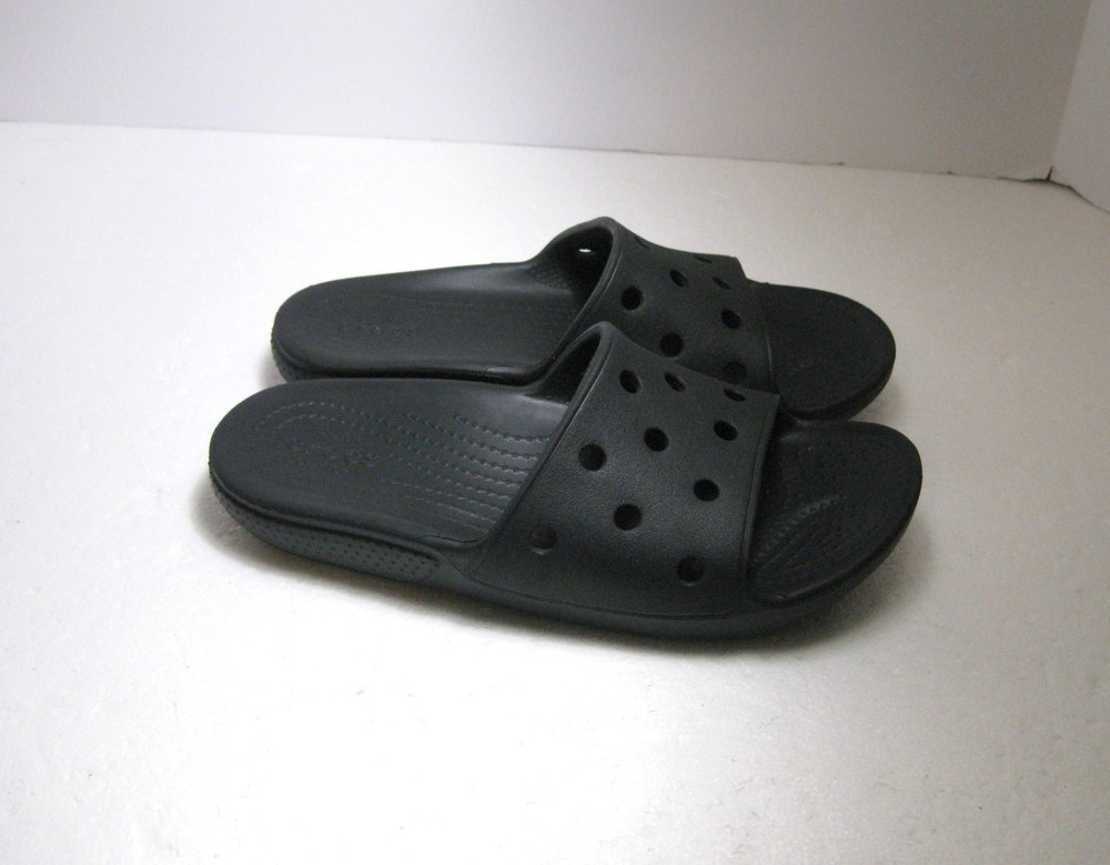 CROCS Junior Size 5 Black Iconic Comfort Slides Water Proof