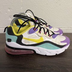 Nike Air Max 270 React GS BQ0103-101 White Yellow Youth Size 5.5y Womens 7