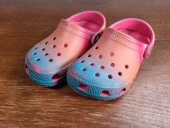 Crocs Classic Lined Slip-On Clog Unisex Kids Size C8 Multi-Color
