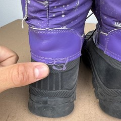 Kids Dream Pairs KSNOW Purple Celestial Winter Snow Boots Size 2 – Frayed Seam