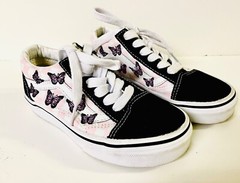 vans off the wall checkboard butterfly US kid size 1