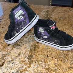 Vans Hi Zip Back The Nightmare Before Christmas Glow in the Dark Kids Sz 6.5