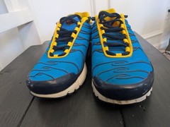 Nike Air Max Plus TN GS CI5676-400 Blue Yellow Red Size 6.5Y Kids