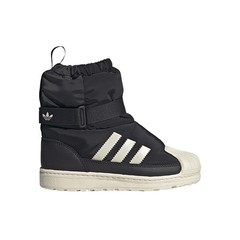adidas Superstar 360 Winterized Round Toe Pull On Toddler Girls Black Casual Bo