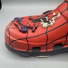 Marvel Crocs Kids Marvel Spider-Man Clogs Red Black Jibbitz Charms Youth Size 1