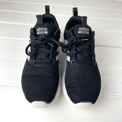 Adidas Cloudfoam Sneakers Black White Youth Size 5