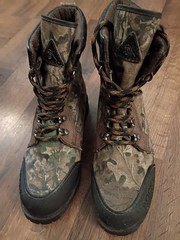 Rocky Bear Paw Camo Hunting Boots Thinsulate Insulation Boys Sz 4M UsedGood Cond