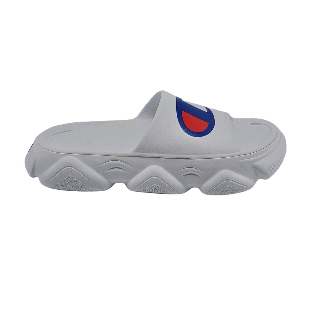 Champion Meloso Squish Slide Sandals Youth Size 7 White CP102003Y