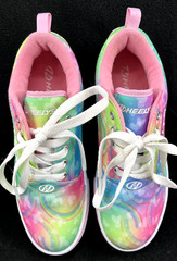 Heelys Pro 2 Multicolored Rainbow Rolling Lace Up Skate Shoes Youth 6 Women’s 7