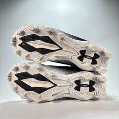 Under Armour Black White Spotlight Franchise RM Football Cleats Youth Size 5