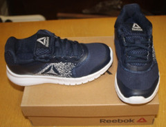 NIB REEBOK INSTALITE RUN CN0926 YOUTH SIZE 13 NAVY/GRAY FREE SHIPPING