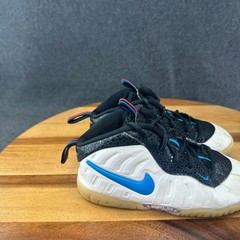 Nike Lil Posite One Toddler Sneakers White Black Blue Gum 843769-102 Size 10C
