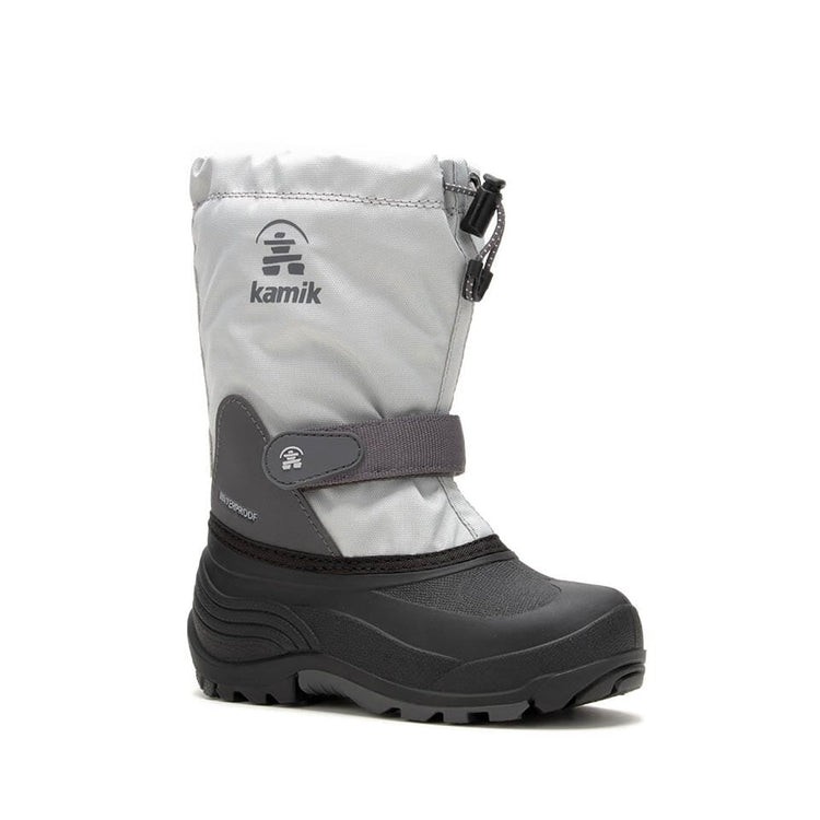 Kamik Unisex Kids‘ Waterbug 5 Light Gray Winter Boot – NK8771-LGY, Light Grey