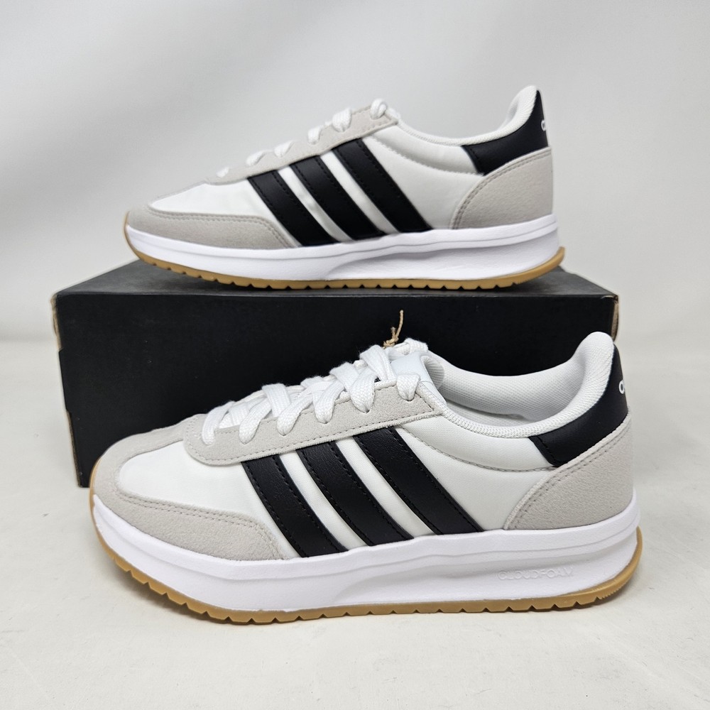 adidas Run 70s 2.0 J White Comfy Casual Shoes / JI2266 / Youth 3.5, Women’s 4.5