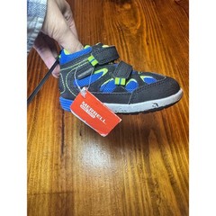 Merrell Bare Steps Ridge Toddler Waterproof Sneakers Blue Black Lime 5M ML265238