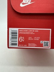 Nike Dunk Low Youth Size 6.5 Blue White Leather Suede Shoes IB5721 400