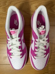 Nike Dunk Low Active Fuchsia White Pink FJ0704-100 Sizes 6y-7y (7.5w-8.5w)✅