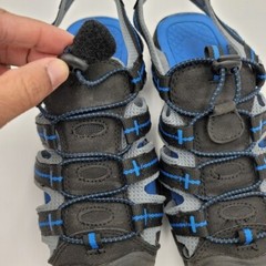 Eddie Bauer Blue & Black Ethan Hiking Slip On Sandals Child Size 2