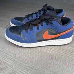 Nike Air Jordan 1 Low GS Size 6.5Y Blue Orange Black Youth