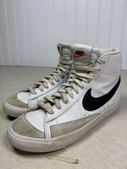 Nike Blazer Mid DA4086-100 White Black Grey High Top Kids Sneakers 6.5Y Leather