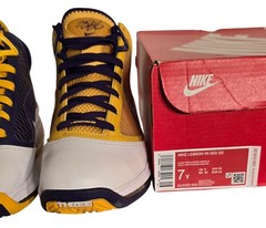 Nike Lebron VII QS (GS) – Size: 7Y – DA3203 500 – Court Purple / Amarillo Yellow